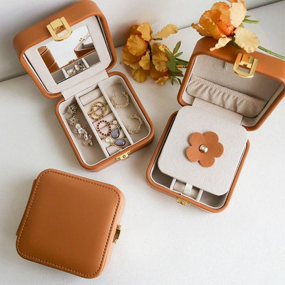 LuxuryBox™ | Portable Leather Jewelry Box